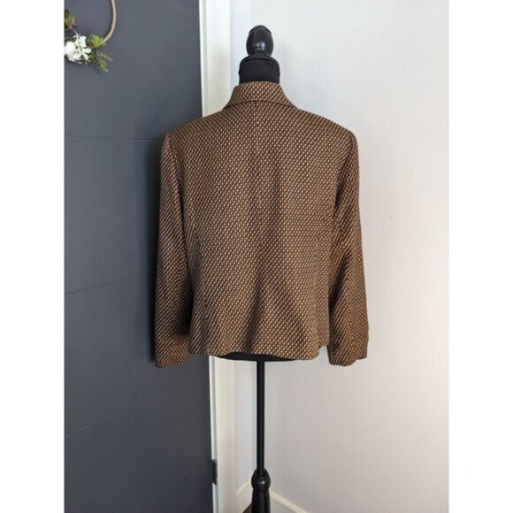 y2k Requirements Brown Starburst Blazer -‎ 14 - Picture 4 of 10